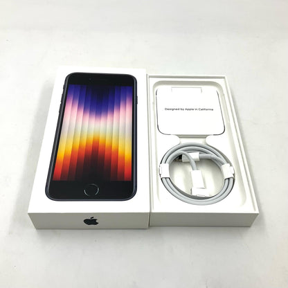 【全額返金保証】【最速発送】Apple iPhone iPhone SE（第3世代） 128GB ミッドナイト 楽天モバイル 白ロム 動作確認済 81%