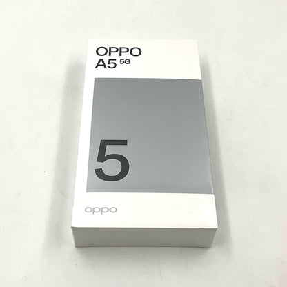 【全額返金保証】【最速発送】OPPO A5 5G 128GB White au SIMフリー OPG06 白ロム 新品未開封 即納OK