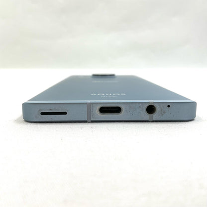 【全額返金保証】【最速発送】SHARP AQUOS sense7 128GB ブルー docomo SH-53C 白ロム 動作確認済