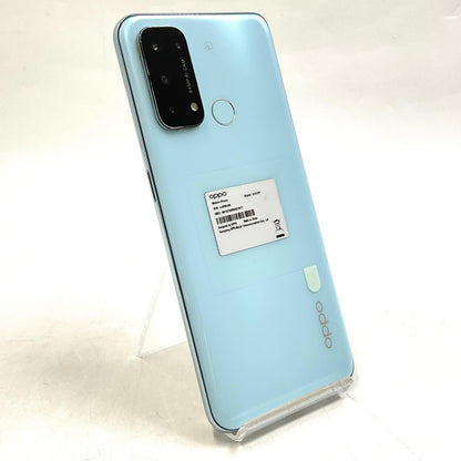 【全額返金保証】【最速発送】OPPO Reno5 A 128GB アイスブルー Softbank A101OP 白ロム 美品 動作確認済