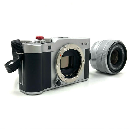 【全額返金保証】【最速発送】FUJIFILM デジタル一眼 X-A5 レンズキット [シルバー] 美品 動作確認済