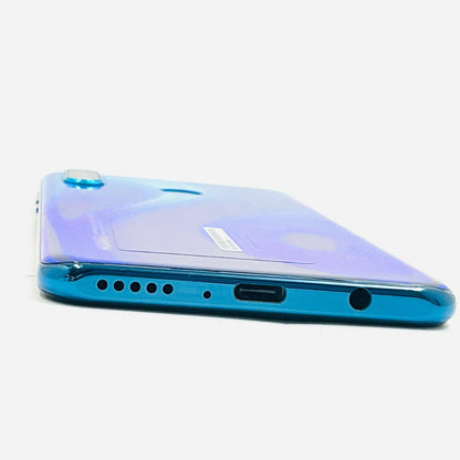 【全額返金保証】【最速発送】Huawei P 30　lite 64GB ピーコックブルー Softbank MAR-LX2J 白ロム 美品 動作確認済