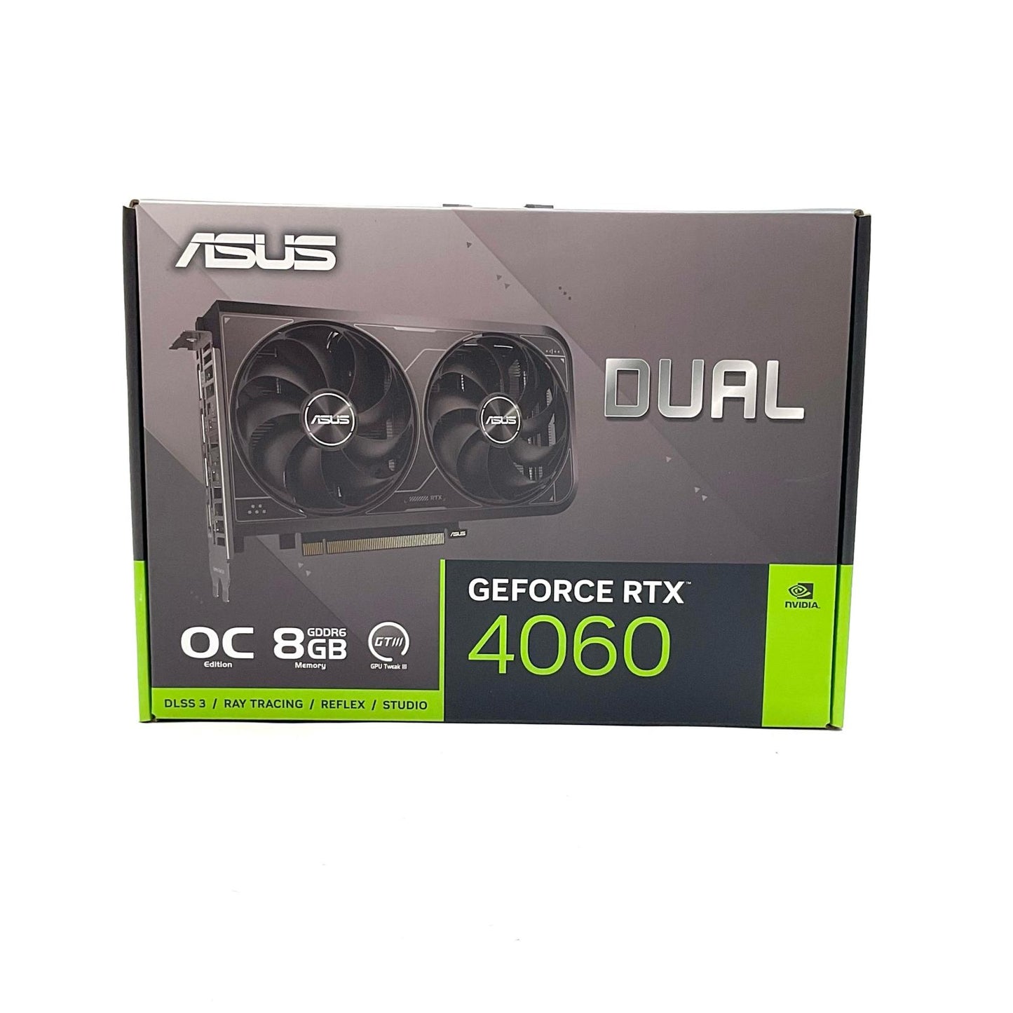 【全額返金保証】【最速発送】ASUS グラフィックボード NVIDIA GeForce RTX 4060 DUAL-RTX4060-O8G-V2 美品 動作確認済