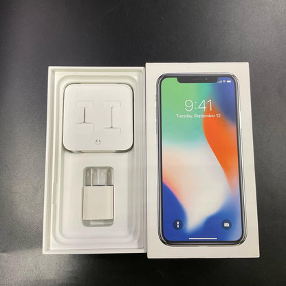 【最速発送】Apple iPhone iPhone X 256GB シルバー Softbank SIMフリー 白ロム【難有】 73%