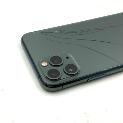 【最速発送】Apple iPhone iPhone 11 Pro 256GB ミッドナイトグリーン docomo 白ロム【難有】