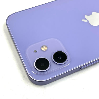 【全額返金保証】【最速発送】Apple iPhone iPhone 12 128GB パープル Softbank 白ロム 美品 動作確認済 85%