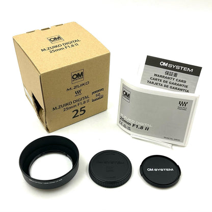 【全額返金保証】【最速発送】OM SYSTEM M.ZUIKO DIGITAL 25mm F1.8 II 美品 動作確認済