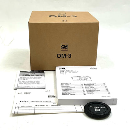【全額返金保証】【最速発送】OM SYSTEM デジタル一眼 OM-3 シルバー 超美品 動作確認済