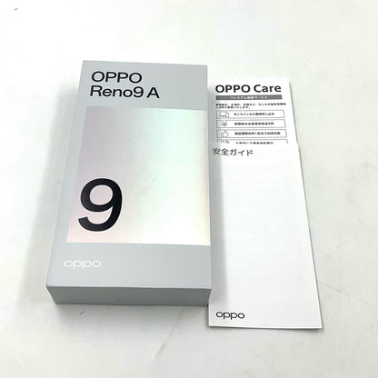 【全額返金保証】【最速発送】OPPO Reno 9 A 128GB mineo SIMフリー CPH2523 白ロム 超美品 動作確認済
