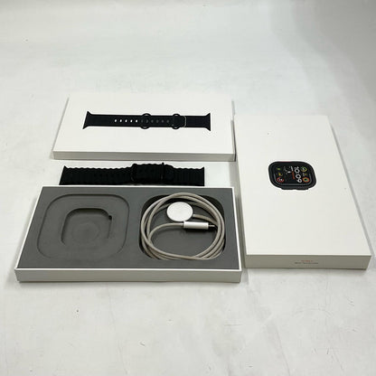 【全額返金保証】【最速発送】Apple Watch Ultra 第2世代 チタニウム 49mm GPS+Cellular 白ロム 98% 美品 動作確認済