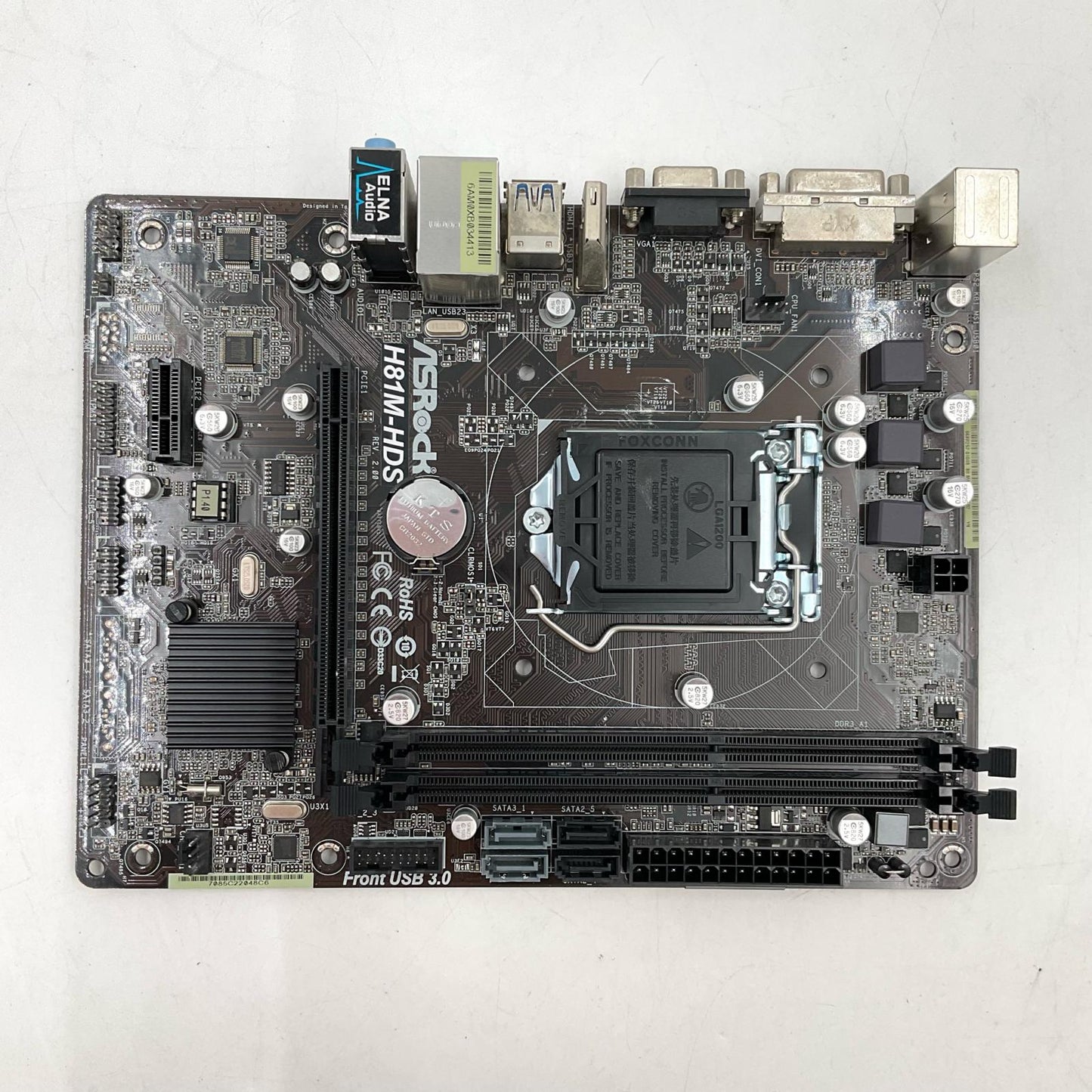 【全額返金保証】【最速発送】ASRock マザーボード H81M-HDS 美品 動作確認済