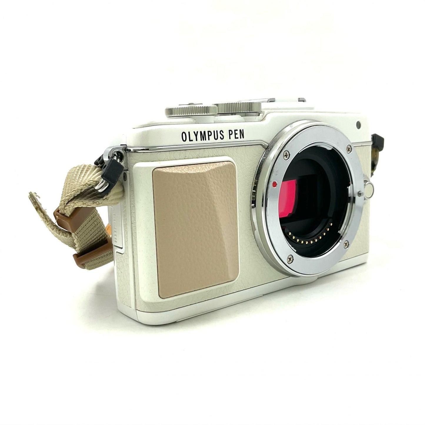 【全額返金保証】【最速発送】OLYMPUS デジタル一眼 PEN Lite E-PL7 ボディ ホワイト 美品 動作確認済