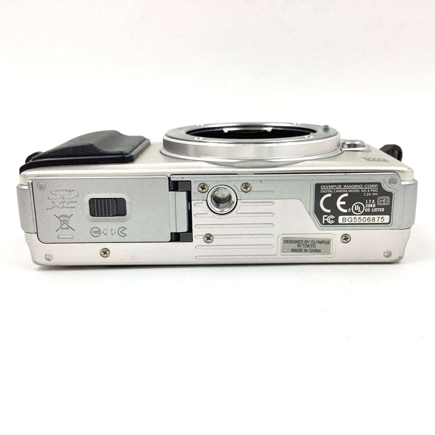 【全額返金保証】【最速発送】OLYMPUS デジタル一眼 PEN mini E-PM2 ボディ シルバー 美品 動作確認済