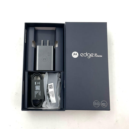 【全額返金保証】【最速発送】Motorola edge 20　FUSION 128GB エレクトリックグラファイト SIMフリー XT2139-2 白ロム 動作確認済