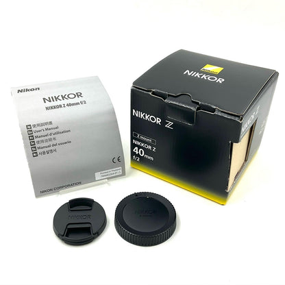 【全額返金保証】【最速発送】Nikon NIKKOR Z 40mm f/2 ブラック 超美品 動作確認済