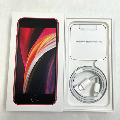 【全額返金保証】【最速発送】Apple iPhone iPhone SE（第2世代） 64GB プロダクトレッド Softbank SIMフリー 白ロム 動作確認済 74%