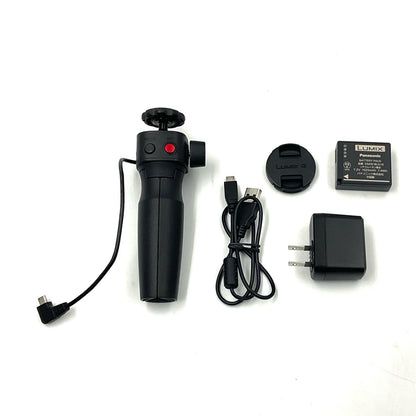 【全額返金保証】【最速発送】Panasonic デジタル一眼 LUMIX DC-G100V 標準ズームレンズキット(トライポッドグリップ付き) ブラック 美品 動作確認済