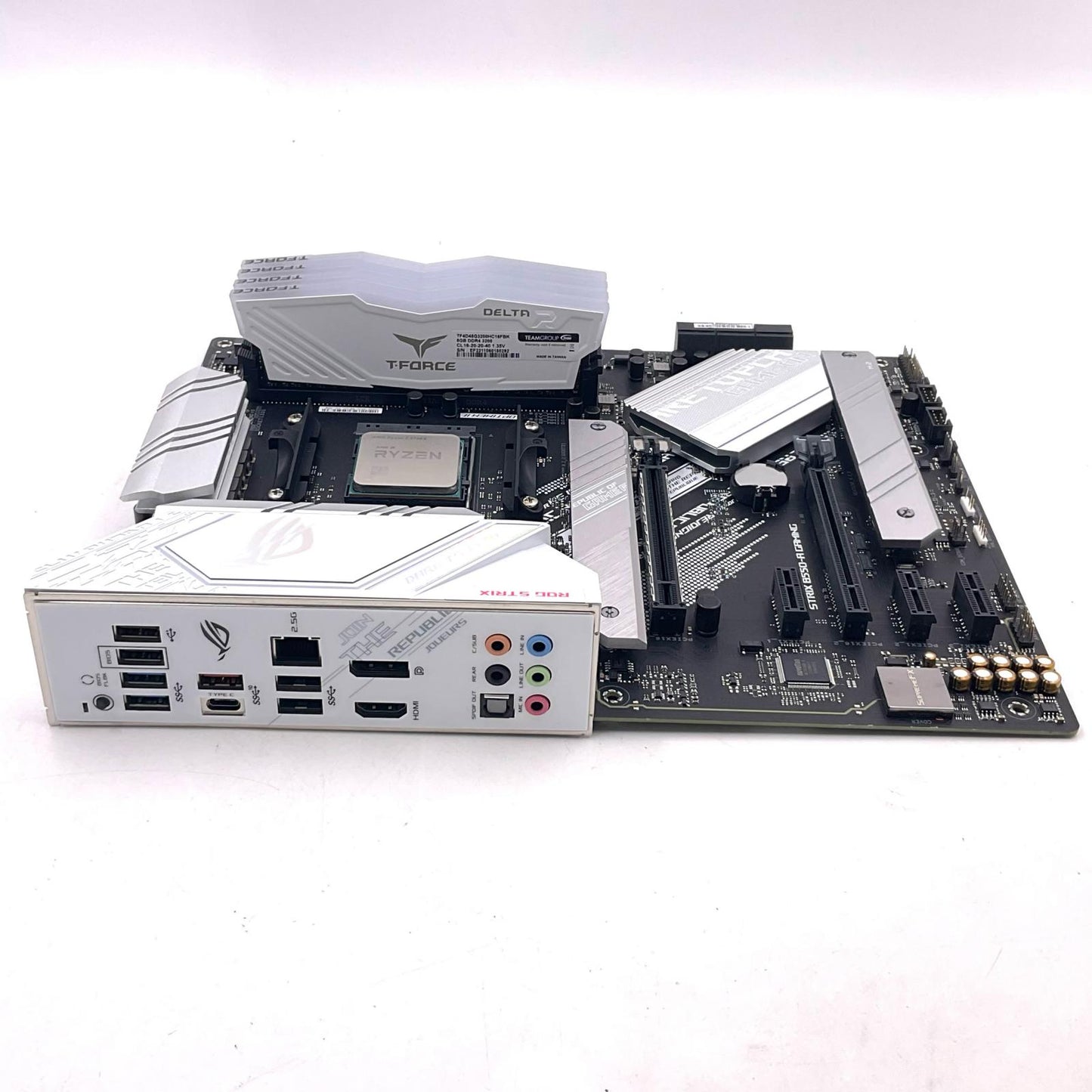 【全額返金保証】【最速発送】ASUS / AMD / TEAMGROUP ROG STRIX B550-A GAMING / Ryzen7 5700X / DDR4 8GBx4枚 B550-A / Ryzen7 5700X / TF4D48G3200HC16FBK 超美品 動作確認済