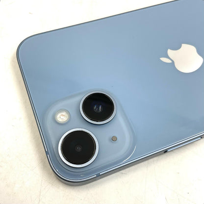 【全額返金保証】【最速発送】Apple iPhone iPhone 14 128GB ブルー SIMフリー 白ロム 美品 動作確認済 80%