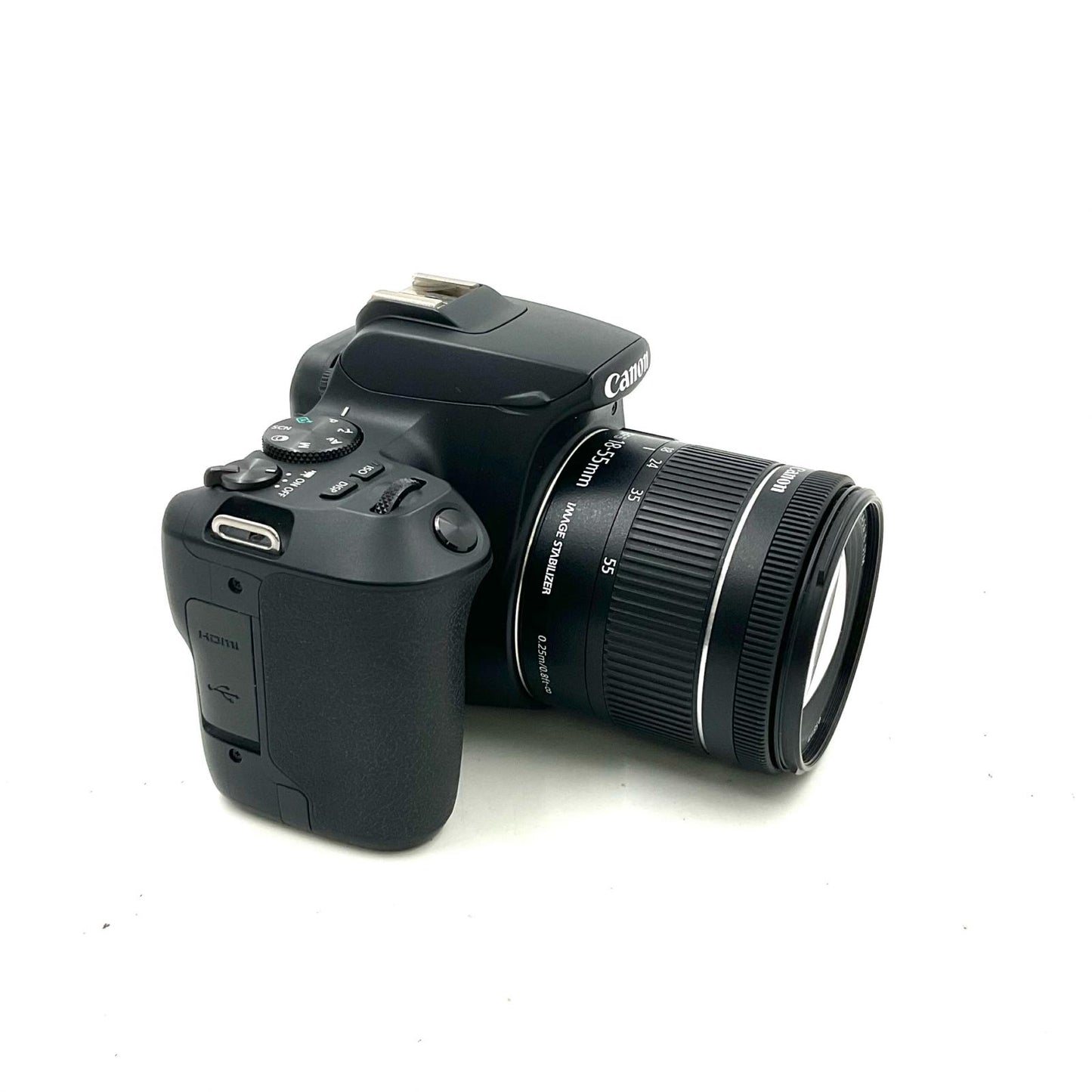 【全額返金保証】【最速発送】Canon デジタル一眼 EOS Kiss X10 EF-S18-55 IS STM レンズキット ブラック 美品 動作確認済