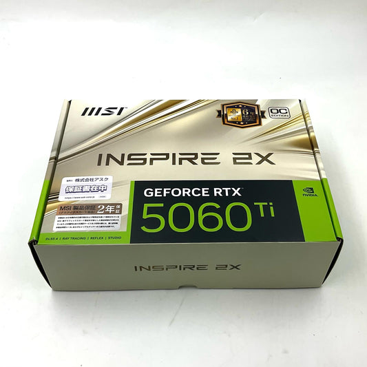 【全額返金保証】【最速発送】MSI GeForce RTX5060Ti 8GB G506T-812C 新品未開封 即納OK