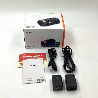 【全額返金保証】【最速発送】Sony HDR-CX675 ブラック 美品 動作確認済