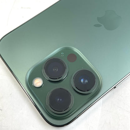 【全額返金保証】【最速発送】Apple iPhone iPhone 13 Pro 256GB アルパイングリーン docomo SIMフリー 白ロム 動作確認済 80%