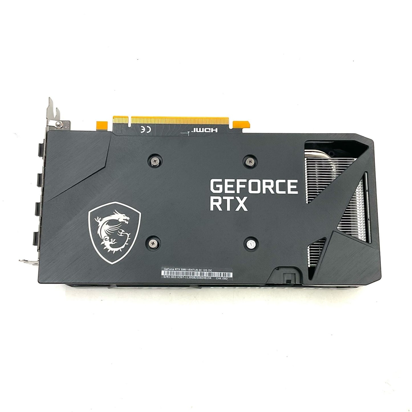 【全額返金保証】【最速発送】MSI グラフィックボード GeForce RTX 3060 VENTUS 2X 12G OC 912-V397-657 超美品 動作確認済
