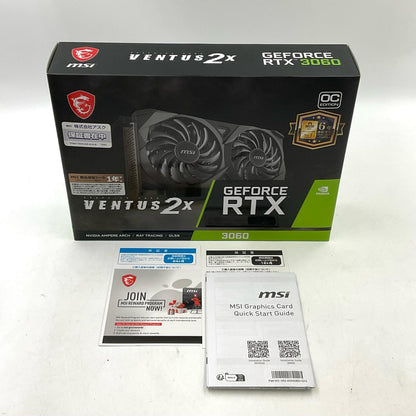【全額返金保証】【最速発送】MSI グラフィックボード GeForce RTX 3060 VENTUS 2X 12G OC 912-V397-657 超美品 動作確認済