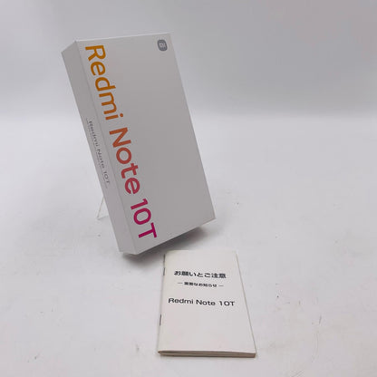 【全額返金保証】【最速発送】Xiaomi Redmi Note 10T 64GB アジュールブラック Softbank SIMフリー A101XM 白ロム 動作確認済
