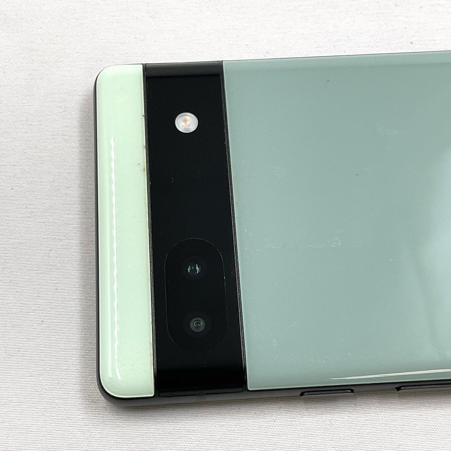 【最速発送】 Google Pixel 6a 128GB グリーン系 au SIMフリー Pixel 6a 白ロム【難有】