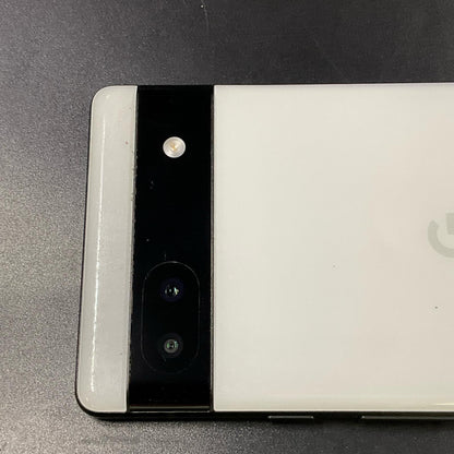 【最速発送】 Google Pixel 6a 128GB ホワイト系 au SIMフリー Pixel 6a 白ロム【難有】