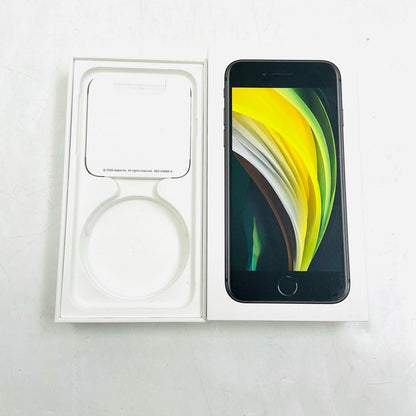 【全額返金保証】【最速発送】Apple iPhone iPhone SE（第2世代） 64GB ブラック Softbank SIMフリー 白ロム 動作確認済 92%