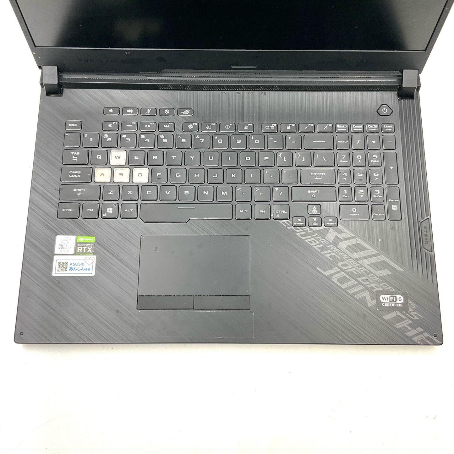 【最速発送】ASUS ROG Strix G17 G712LW-I7R2070 i7-10750H 32GB SSD 1TB RTX 2070 69.4%【難有】