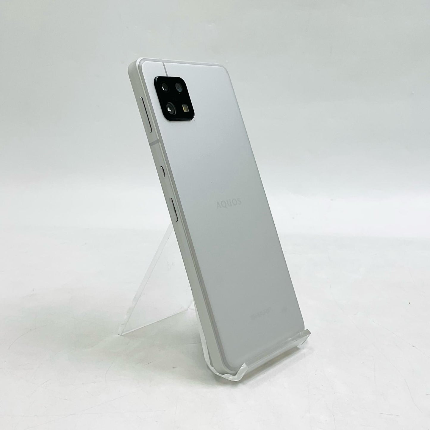 【全額返金保証】【最速発送】SHARP AQUOS sense6 128GB シルバー SIMフリー SH-M19 白ロム 動作確認済
