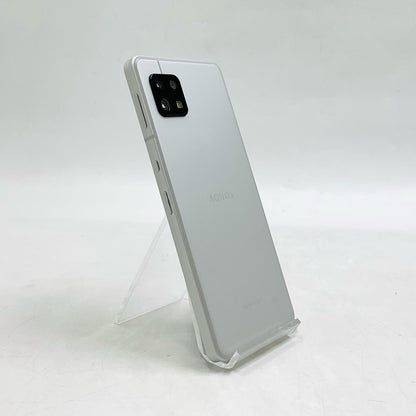【全額返金保証】【最速発送】SHARP AQUOS sense6 128GB シルバー SIMフリー SH-M19 白ロム 動作確認済
