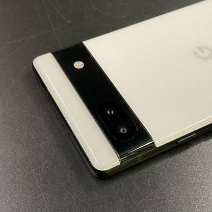 【全額返金保証】【最速発送】Google Pixel 6a Chalk au GB17L 白ロム 美品 動作確認済