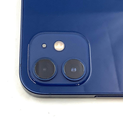 【全額返金保証】【最速発送】Apple iPhone iPhone 12 64GB ブルー Softbank SIMフリー 白ロム 美品 動作確認済 85%