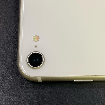 【全額返金保証】【最速発送】Apple iPhone iPhone SE（第3世代） 128GB スターライト Softbank SIMフリー 白ロム 動作確認済 74%