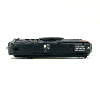 【全額返金保証】【最速発送】PENTAX コンパクトデジタルカメラ Optio WG-2 GPS [シャイニーオレンジ] 動作確認済
