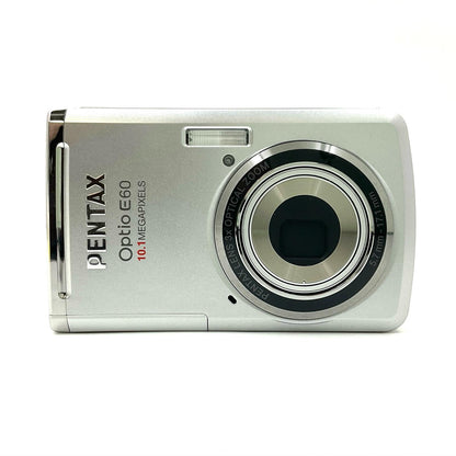 【全額返金保証】【最速発送】PENTAX コンパクトデジタルカメラ Optio E60 美品 動作確認済