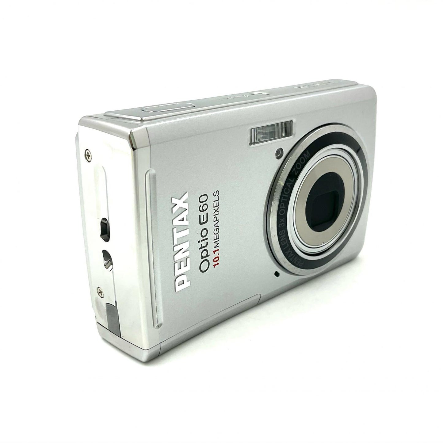 【全額返金保証】【最速発送】PENTAX コンパクトデジタルカメラ Optio E60 美品 動作確認済