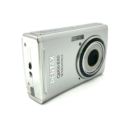【全額返金保証】【最速発送】PENTAX コンパクトデジタルカメラ Optio E60 美品 動作確認済