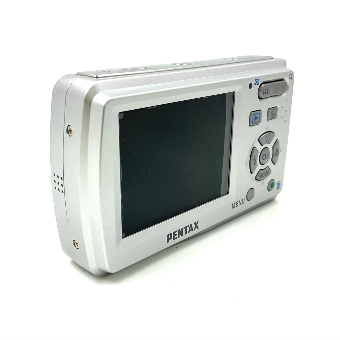 【全額返金保証】【最速発送】PENTAX コンパクトデジタルカメラ Optio E60 美品 動作確認済