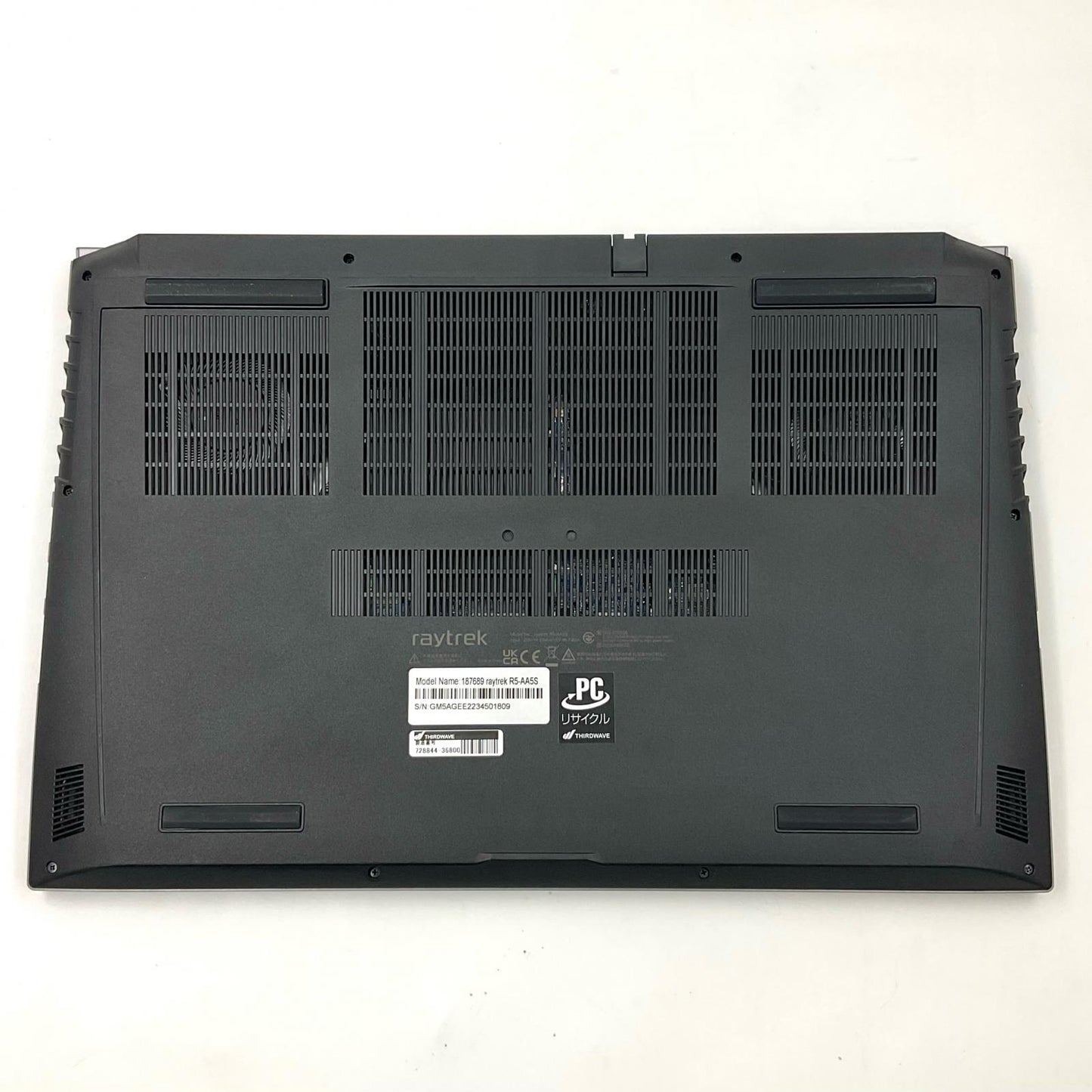 【全額返金保証】【最速発送】ドスパラ raytrek R5-AA5S 12th Gen Intel(R) Core(TM) i7-12650H 32GB M.2 SSD 1TB NVIDIA GeForce RTX 3050 Laptop GPU 100% 美品 動作確認済
