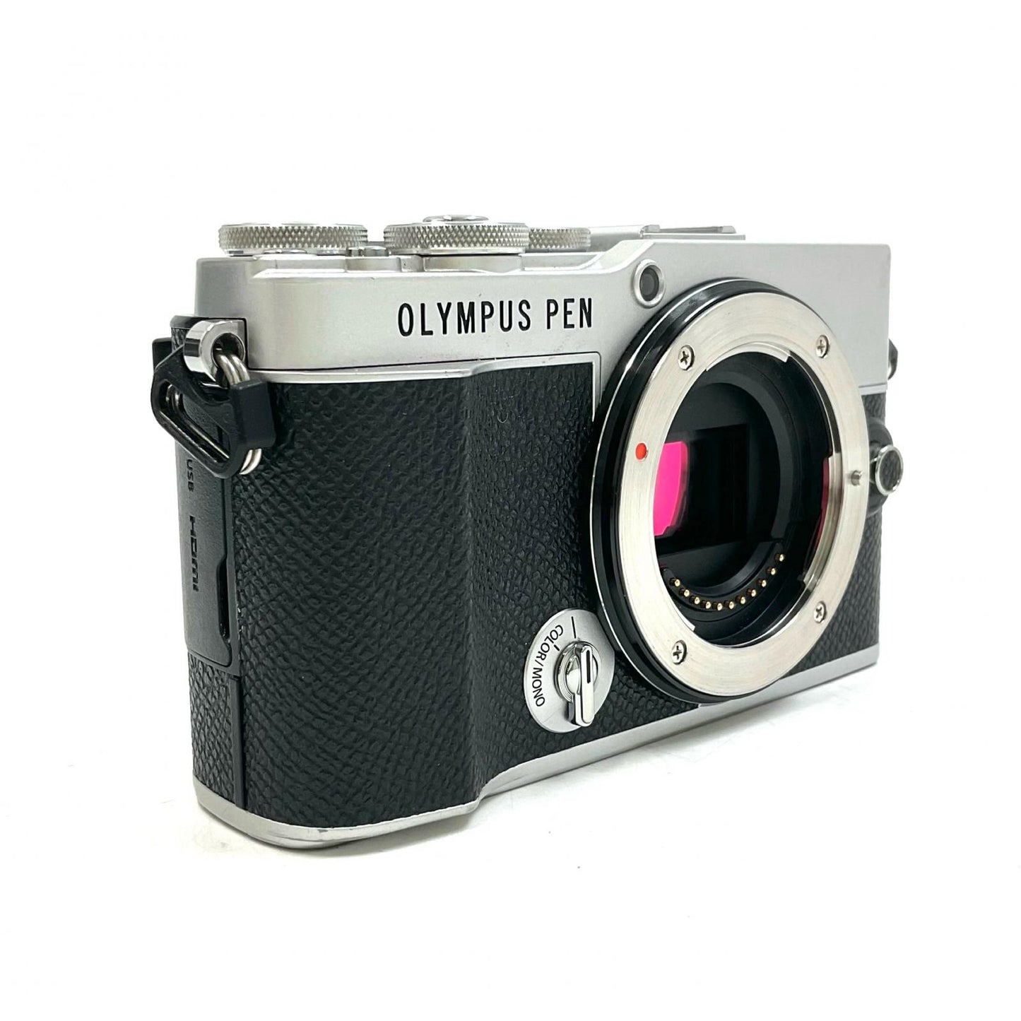 【全額返金保証】【最速発送】OLYMPUS デジタル一眼 PEN E-P7 ボディ シルバー 美品 動作確認済