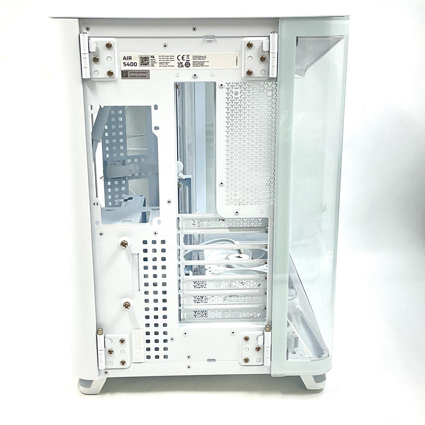 【全額返金保証】【最速発送】Corsair ケース AIR 5400 RS-R ARGB Tempered Glass White 超美品 動作確認済