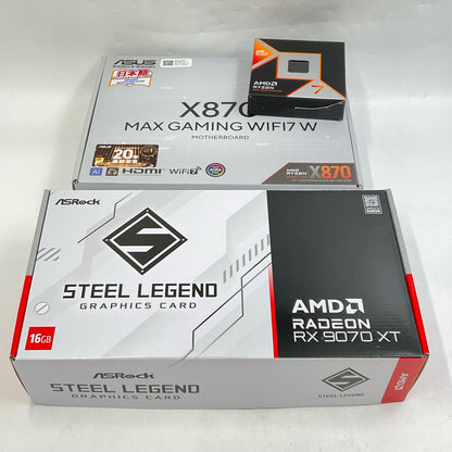 【全額返金保証】【最速発送】自作PC AMD Ryzen 7 9800X3D 32GB M.2 SSD 1TB AMD Radeon RX 9070 XT 動作確認済