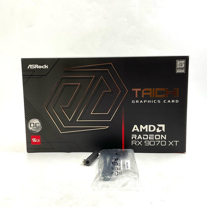 【全額返金保証】【最速発送】ASRock グラフィックボード Radeon RX 9070 XT Taichi 16GB OC 美品 動作確認済