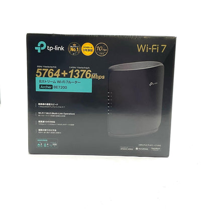 【全額返金保証】【最速発送】tp-Link Wi-Fiルーター BE7200 新品未開封 即納OK